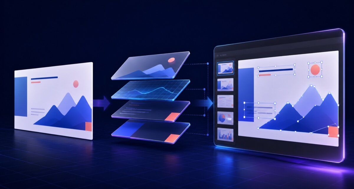 从 PPT 截图到可编辑 PPTX 的四层重建过程